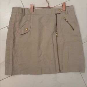 J. Crew Beige Quilted Skirt